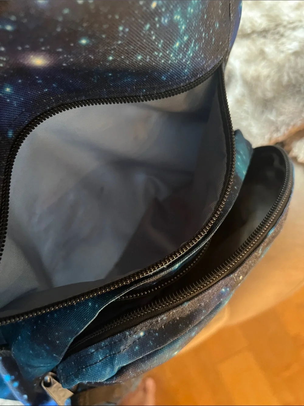 Jansport Vintage Big Student Blue Galaxy Print Backpack